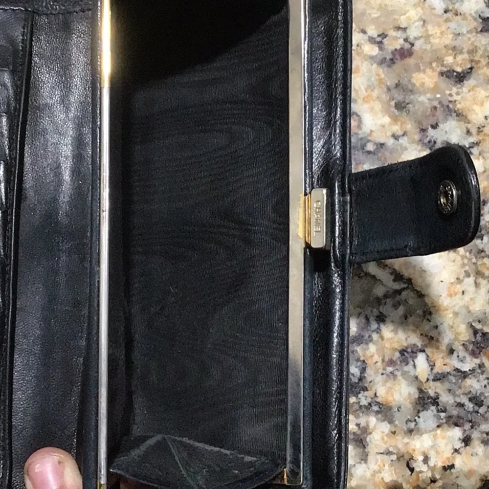 CHANEL Black Leather Wallet